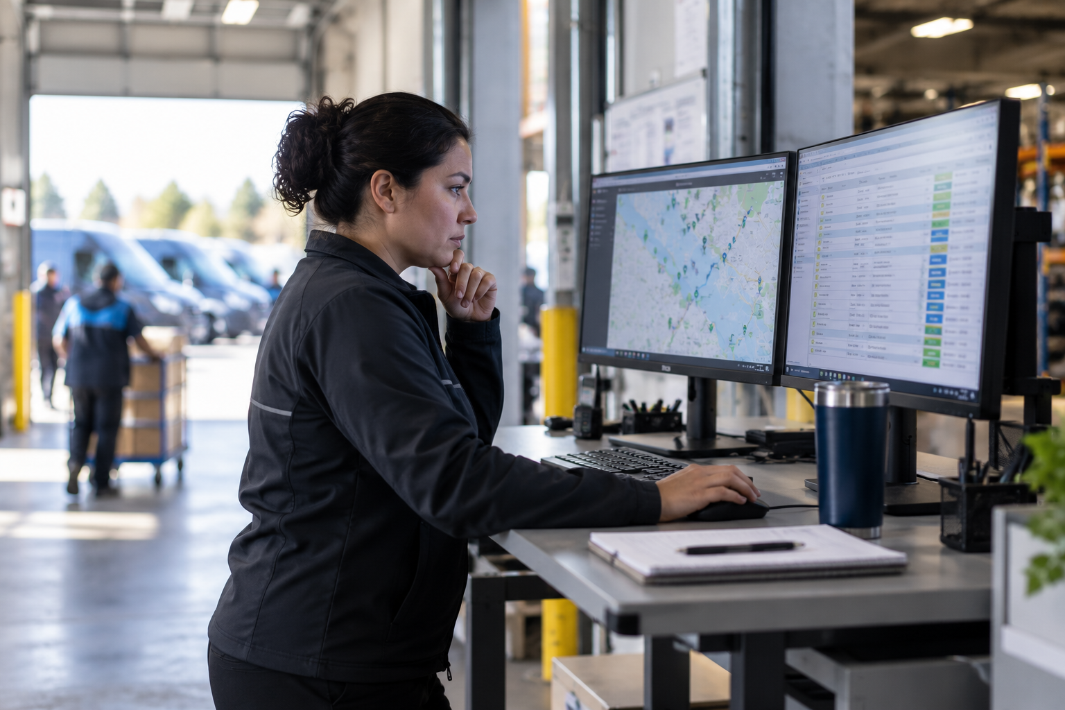 driver attendance management pattern tracking route planning DSP operations monitor