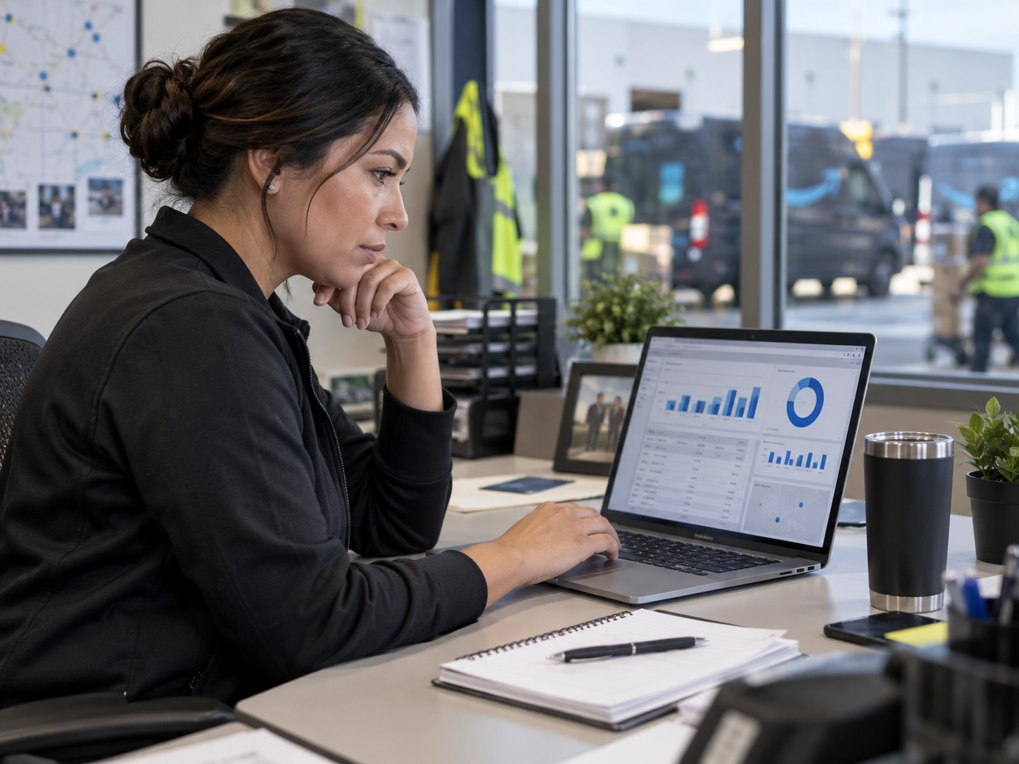 driver coaching program data review DSP manager laptop performance metrics