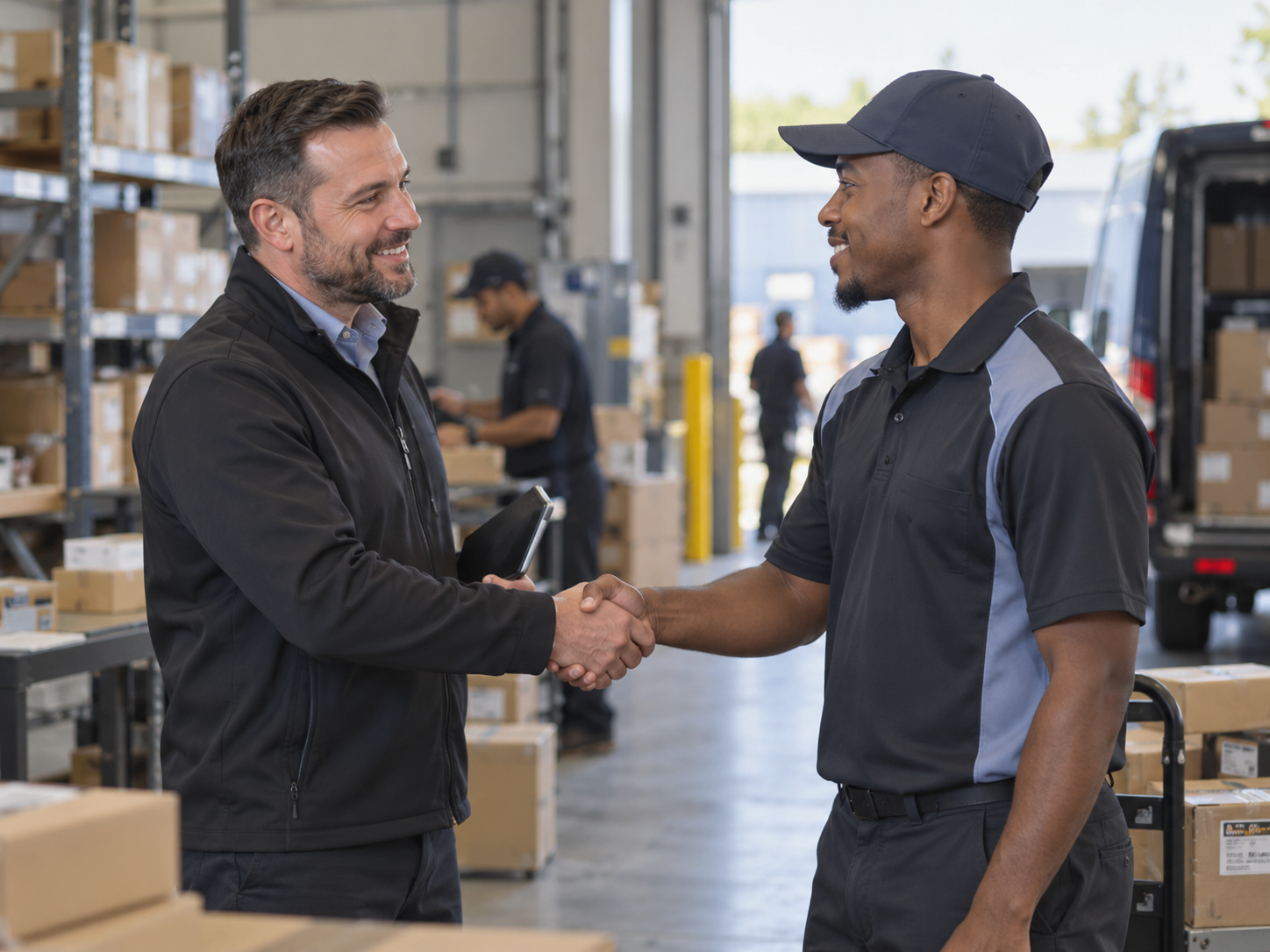 driver coaching program recognition handshake DSP manager driver warehouse positive